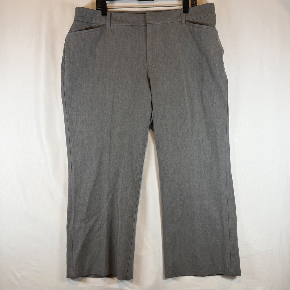 41 Hawthorn Womens 18W Dress Pants Grey Heather  Straight Leg Trousers
